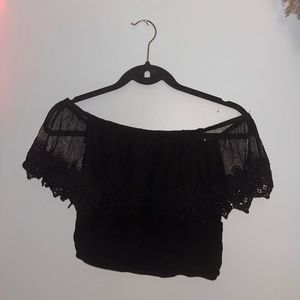 Black crop top